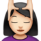 Person Getting Massage - Light emoji on Apple